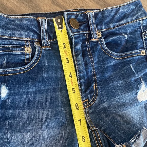 American Eagle Outfitters Super Stretch Hi-Rise Shortie Shorts‎ Womens Size 00 - Picture 6 of 8